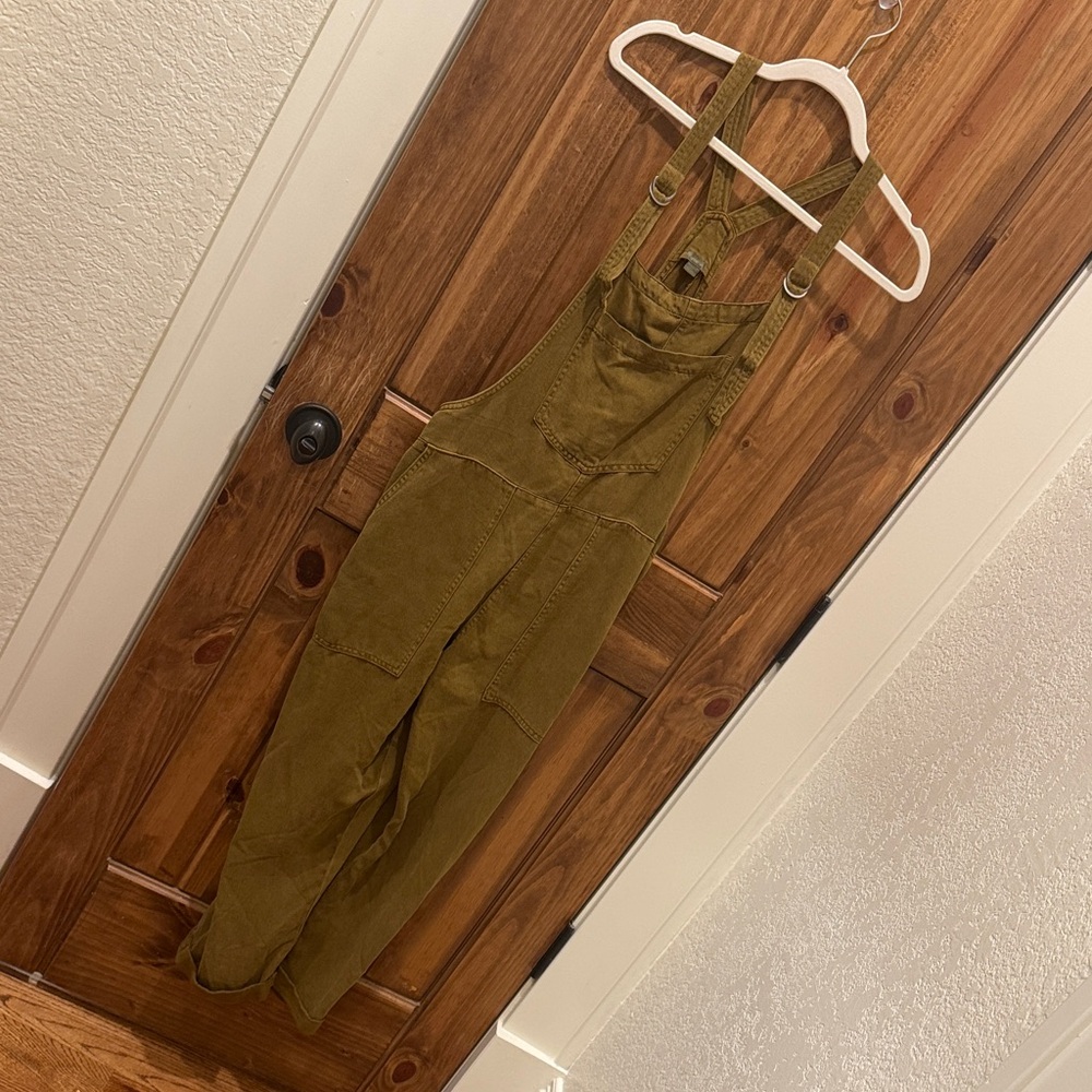 aerie Olive Green Overalls Jumpsuit